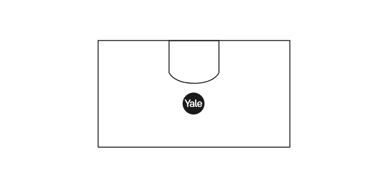 Nest x Yale drawing of Yale set-up unit