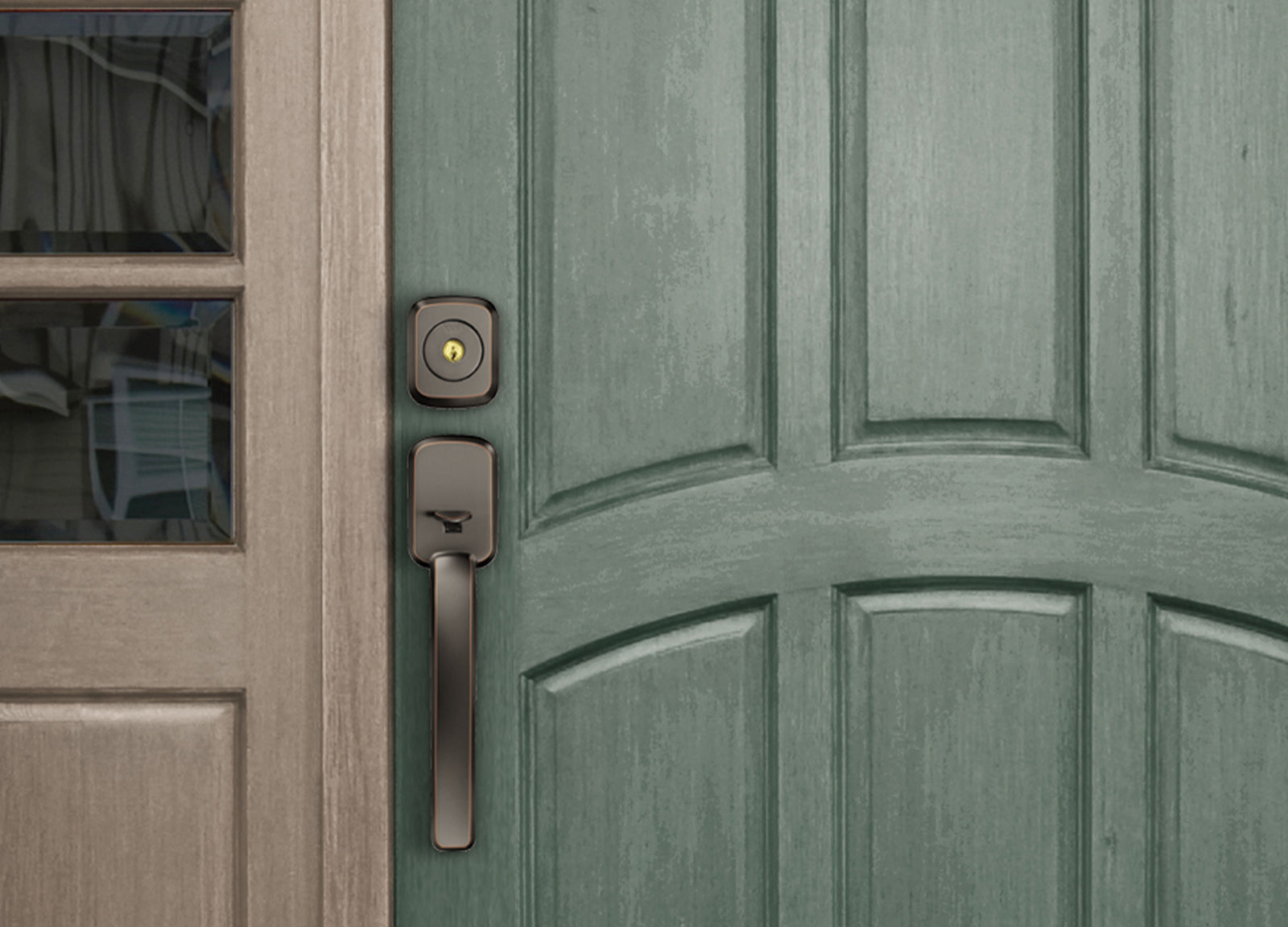 Yale Assure Lock SL with Ridgefield handleset