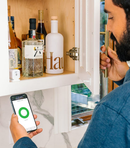 Smart Lock cabinet secures mans cabinet and is easily accessible with the use of the app on smartphone 
