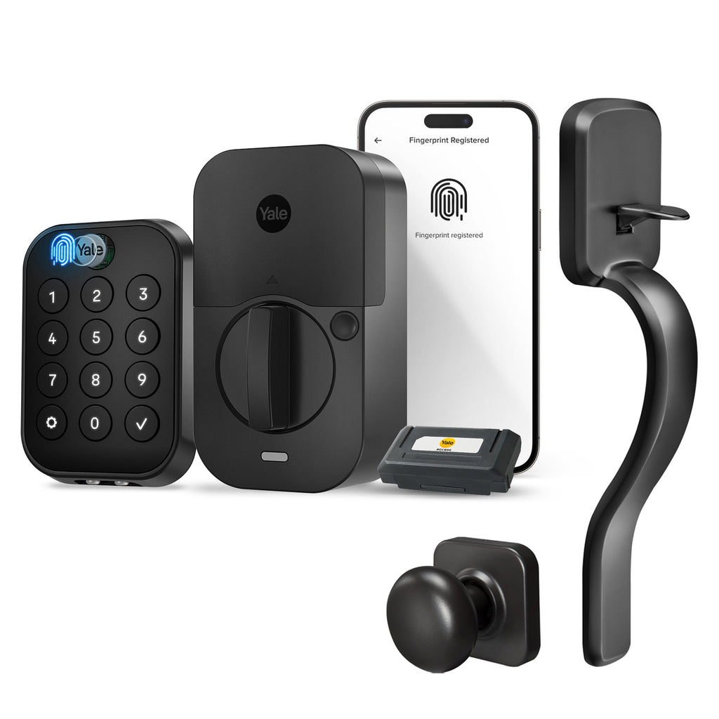 Yale Assure Lock 2 Touch Deadbolt, Black Suede Entry