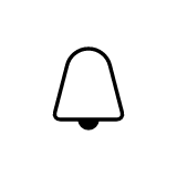 icon of bell showing alerts and notifications on your phone through the Yale Access phone app when a package is delivered to your secure Yale package drop box