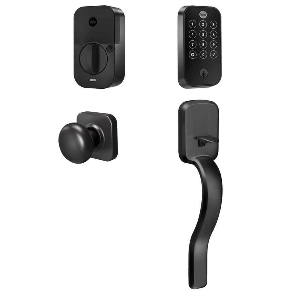 yale assure lock 2 touchscreen with wi-fi and ridgefield handle
