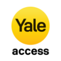 yellow and black Yale Access app logo get notifications from your Yale Smart Delivery Box