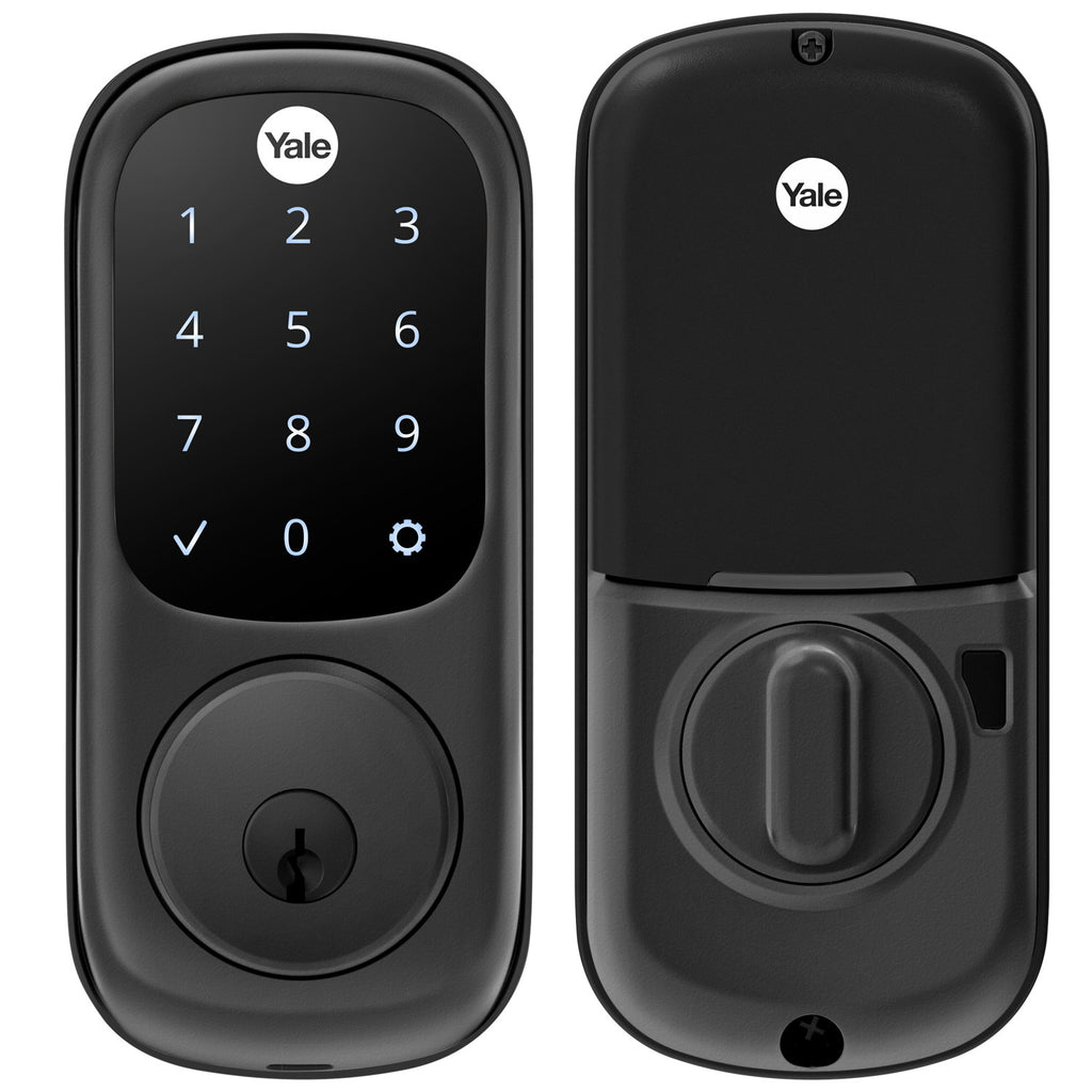 Smart door Lock Keyless Electronic Door Lock, Touchscreen with Key Fobs and  Remote (Silver) 