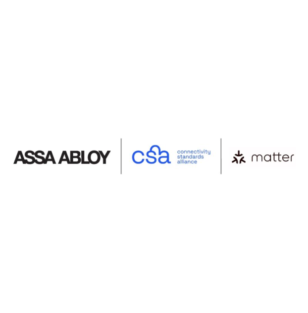 assa abloy logo, csa logo, matter logo