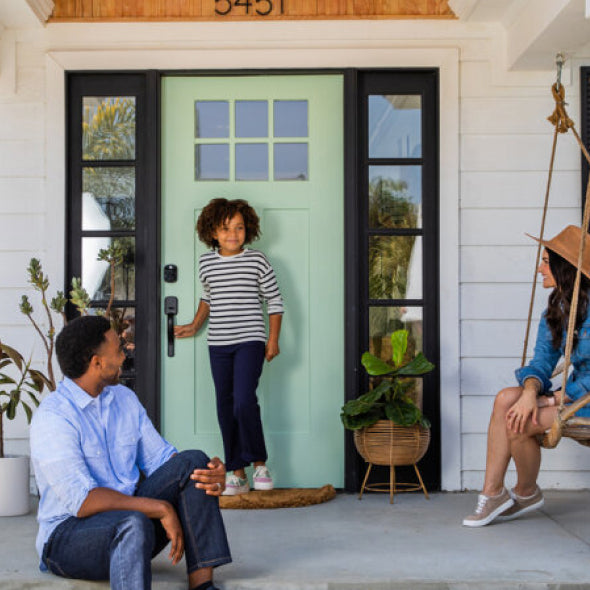 family on the porch