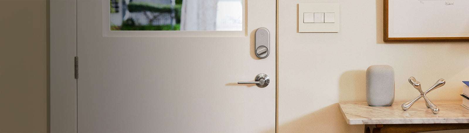 yale lock on a door