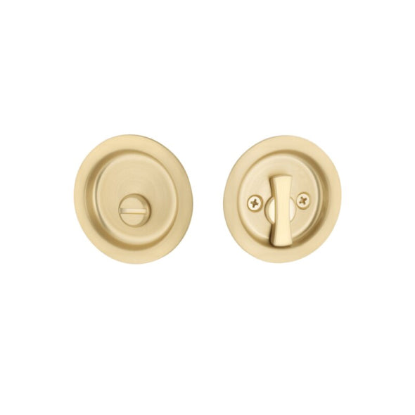 Tubular Pocket Door Lock, Round Privacy