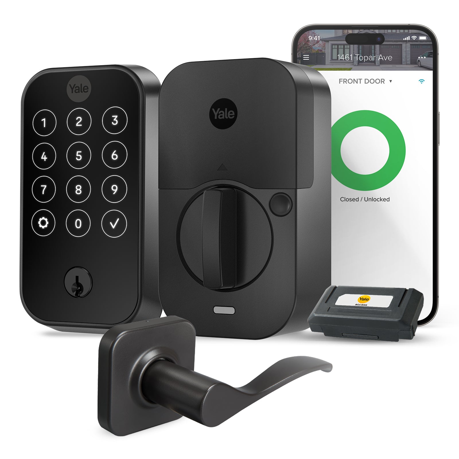 殿堂 Yale Assure Lock 2 Touschreen with Wi-Fi and Norwood Lever 防犯・セキュリティ用品
